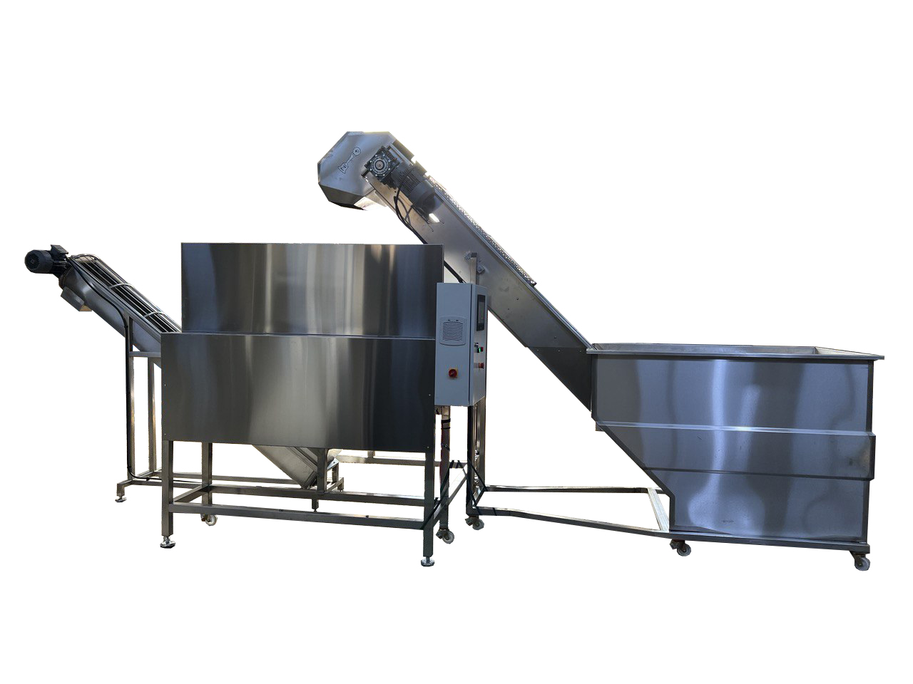 Steamed natural potato peeling machine